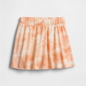 GAP Factory Peach and White Tie-Dye Skirt